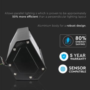 LED Γραμμικό Φωτιστικό Μαύρο 150W V-TAC PRO Samsung Chip 120° 18000lm IP54 Ψυχρό 6400K – 894