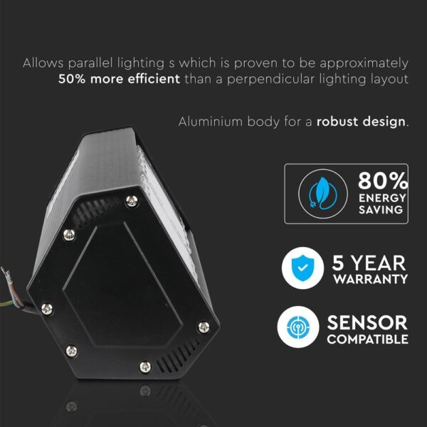 LED Γραμμικό Φωτιστικό Μαύρο 150W V-TAC PRO Samsung Chip 120° 18000lm IP54 Ψυχρό 6400K – 894
