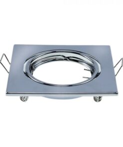 Βάση Σποτ GU10 – MR16 V-TAC Χωνευτή Τετράγωνη Χρώμιο 2τμχ – 8943