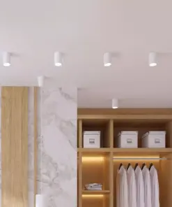 Επιφανειακό φωτιστικό Spot GU10 με κυλινδρικό λευκό σώμα V-TAC – 8944
