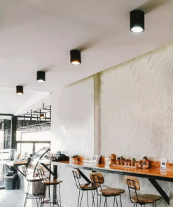 Επιφανειακό φωτιστικό Spot GU10 με κυλινδρικό μαύρο σώμα V-TAC – 8945