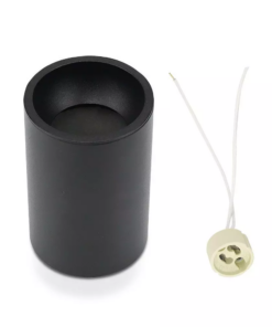 Επιφανειακό φωτιστικό Spot GU10 με κυλινδρικό μαύρο σώμα V-TAC – 8945