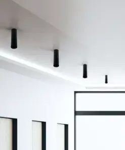 Επιφανειακό φωτιστικό Spot GU10 στρογγυλό με μαύρο σώμα V-TAC – 8947