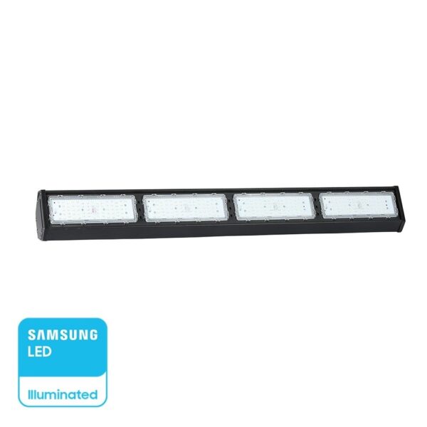 LED Γραμμικό Φωτιστικό Μαύρο 200W V-TAC PRO Samsung Chip 110° 19500lm IP54 Ψυχρό 6400K - 21896