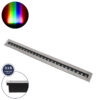 GloboStar® UNDERGROUND-REMVI 90195 Χωνευτό Φωτιστικό Wall Washer Δαπέδου LED 24W 2040lm 10° DC 24V Αδιάβροχο IP68 L100 x W9 x H7.2cm RGBW DMX512 – Ανοξείδωτο Ατσάλι – 3 Years Warranty
