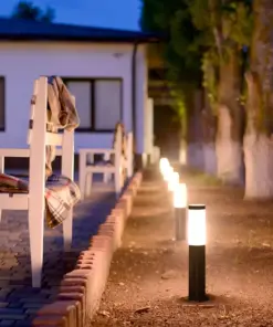 Επιδαπέδιο φωτιστικό κήπου E27 IP44 Stainless + PC με γκρι σώμα 45cm V-TAC – 8959