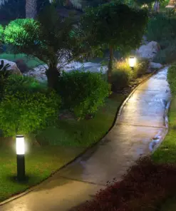 Επιδαπέδιο φωτιστικό κήπου E27 IP44 Stainless + PC με γκρι σώμα 45cm V-TAC – 8959