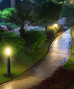 Επιδαπέδιο φωτιστικό κήπου E27 IP44 Stainless + PC με γκρι σώμα 80cm V-TAC – 8961