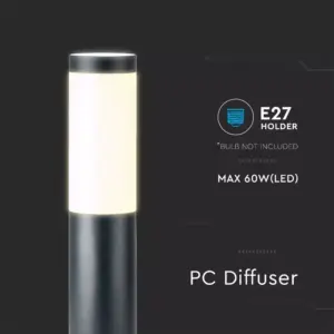 Επιδαπέδιο φωτιστικό κήπου E27 IP44 Stainless + PC με γκρι σώμα 110cm V-TAC – 8963