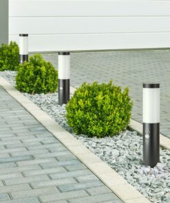 Φωτιστικό Κήπου Κολωνάκι E27 με Ανιχνευτή Κίνησης IP44 Γκρι 45cm V-TAC – 8965