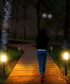 Φωτιστικό Κήπου Κολωνάκι E27 με Ανιχνευτή Κίνησης IP44 Γκρι 80cm V-TAC – 8966