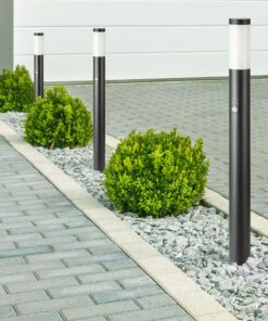 Φωτιστικό Κήπου Κολωνάκι E27 με Ανιχνευτή Κίνησης IP44 Γκρι 110cm V-TAC – 8968