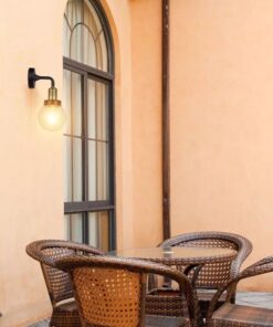 Επιτοίχιο Φωτιστικό Απλίκα E27 Μαύρο Μέταλλο και Πλαστικό ΙP65 V-TAC – 8970