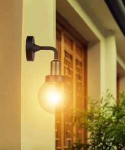 Επιτοίχιο Φωτιστικό Απλίκα E27 Μαύρο Μέταλλο και Πλαστικό ΙP65 V-TAC – 8970