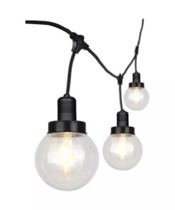 Καλώδιο Γιρλάντα 3m Μαύρο με 6 Ντουί E27 Αδιάβροχο IP65 V-TAC – 8971