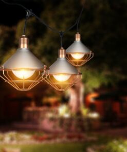 Καλώδιο Γιρλάντα 3m Μαύρο με 6 Ντουί E27 Γκρι και Ροζ Χαλκό Αδιάβροχο IP65 V-TAC – 8975