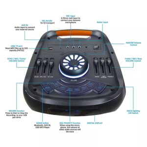 Φορητό Ασύρματο Ηχείο Bluetooth 40W με Μικρόφωνο V-TAC – 8980
