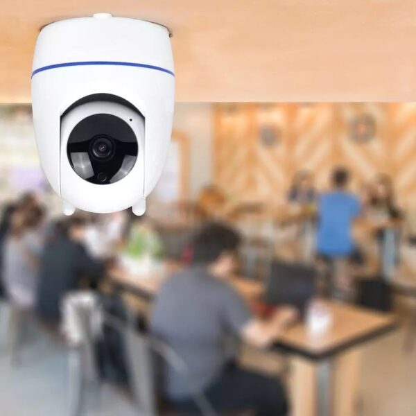 1080P IP Wi-Fi Camera 3MP Περιστρεφόμενη με Αυτόματη Παρακολούθηση και Νυχτερινή Λήψη IP20 V-TAC – 8986