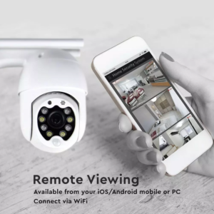 Camera WiFi εξωτερικού χώρου IP 3MP με ανίχνευση κίνησης & ήχου, λειτουργία Auto-Track με 8 φωτάκια LED V-TAC – 8988