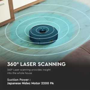 Έξυπνη σκούπα χρώμα μαύρο, συμβατή με Amazon Alexa και Google Home V-TAC – 8992