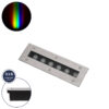 GloboStar® UNDERGROUND-REMVI 90191 Χωνευτό Φωτιστικό Wall Washer Δαπέδου LED 9W 765lm 10° DC 24V Αδιάβροχο IP68 L30 x W9 x H8.5cm RGBW DMX512 – Ανοξείδωτο Ατσάλι – 3 Years Warranty