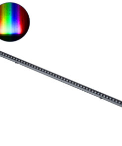 GloboStar® DIGI-BAR 90212 Ψηφιακή Μπάρα Φωτισμού Wall Washer Digital Pixel Facade Tuber Bar LED 12W 720lm 45° DC 24V Αδιάβροχο IP65 L100 x W3.5 x H3.2cm RGB DMX512 – Γκρι Ανθρακί με Pixel Lens Φακούς – 3 Years Warranty