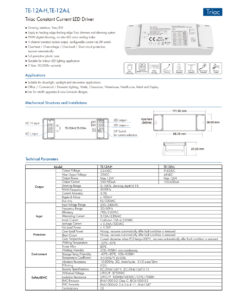 GloboStar® 73131 TE-12A-H SKYDANCE AC Triac Dimmable Constant Current LED Driver 1 Κανάλι AC 200-240V 1 x 0.15A 12W – Max 0.15A 12W – IP20 Μ11.1 x Π3.7 x Υ2cm – 5 Χρόνια Εγγύηση