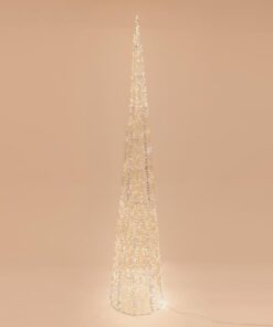 ΚΩΝΟΣ ΦΩΤΙΖΟΜΕΝΟΣ ΙΡΙΔΙΖΩΝ 210cm, 2400 LED, 31V ΜΕΤΑΣΧΗΜΑΤΙΣΤΗ, TIMER, ΑΣΗΜΙ ΧΑΛΚΙΝΟ ΚΑΛΩΔΙΟ, ΘΕΡΜΟ ΛΕΥΚΟ LED, ΠΡΟΕΚΤΑΣΗ ΠΑΡΟΧΗΣ 5m, IP44 EUROLAMP – 600-22485