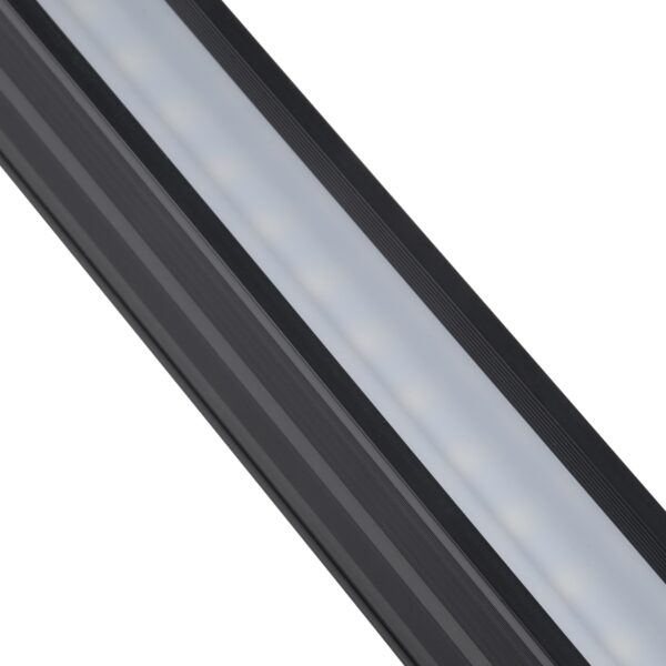GloboStar® OFFICE 61025-P Γραμμικό Κρεμαστό Φωτιστικό Linear LED 18W 2170lm 120° AC 220-240V Μ120 x Π2 x Υ4cm Θερμό Λευκό 2700K – Μαύρο – 3 Years Warranty