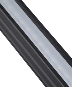 GloboStar® MARKET 61022-P Γραμμικό Κρεμαστό Φωτιστικό Linear LED 18W 2170lm 60° AC 220-240V Μ120 x Π2 x Υ4cm Θερμό Λευκό 2700K – Μαύρο – 3 Years Warranty