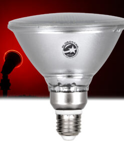 GloboStar® 60229 Λάμπα LED E27 PAR38 Κήπου Σκληρού Υάλου 18W 1200lm 60° AC 220-240V IP65 Φ12 x Υ13cm Κόκκινο – 3 Years Warranty