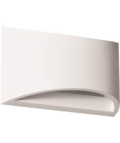 ΑΠΛΙΚΑ ΤΟΙΧΟΥ ΟΒΑΛ MEDIUM ΓΥΨΙΝΗ G9 1x6W 200x80x120 EUROLAMP 147-53302