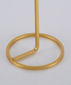 GloboStar® EVELYN 35107 Κηροπήγιο Μεταλλικό Χρυσό Φ9.5 x Υ23.5cm