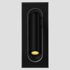 ΑΠΛΙΚΑ ΤΟΙΧΟΥ ΧΩΝΕΥΤΗ LED 3W 3000Κ Α170 ΜΑΥΡΗ EUROLAMP 145-50003