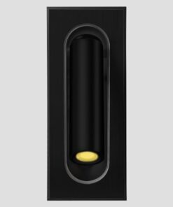 ΑΠΛΙΚΑ ΤΟΙΧΟΥ ΧΩΝΕΥΤΗ LED 3W 3000Κ Α170 ΜΑΥΡΗ EUROLAMP 145-50003