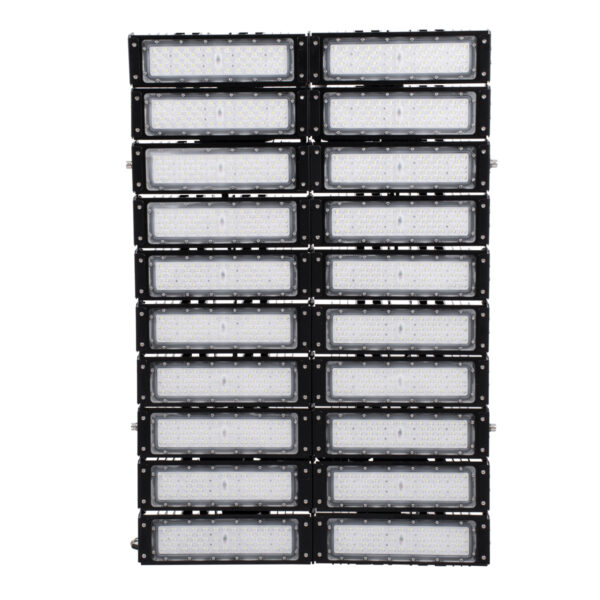 GloboStar® GOLIATH 90105 LED Προβολέας Γηπέδου – Φωτιστικό Tunnel 1000W 160000LM 75°*135° AC 100-277V Αδιάβροχο IP65 Μ62 x Π22 x Υ90cm Ψυχρό Λευκό 5000K – MeanWell Driver & LumiLEDs Chip – 5 Χρόνια Εγγύηση