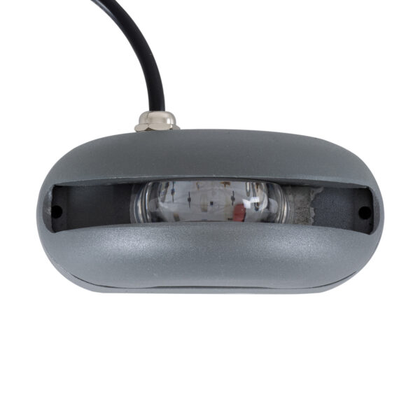 GloboStar® WINDOW-CURBA 90110 Αρχιτεκτονικό Φωτιστικό Ανάδειξης Παραθύρων Window Light LED 6W 540lm 3×262° DC 24V Αδιάβροχο IP65 L12 x W5.3 x H6.5cm Θερμό Λευκό 2700K – Γκρι Ανθρακί – 3 Years Warranty