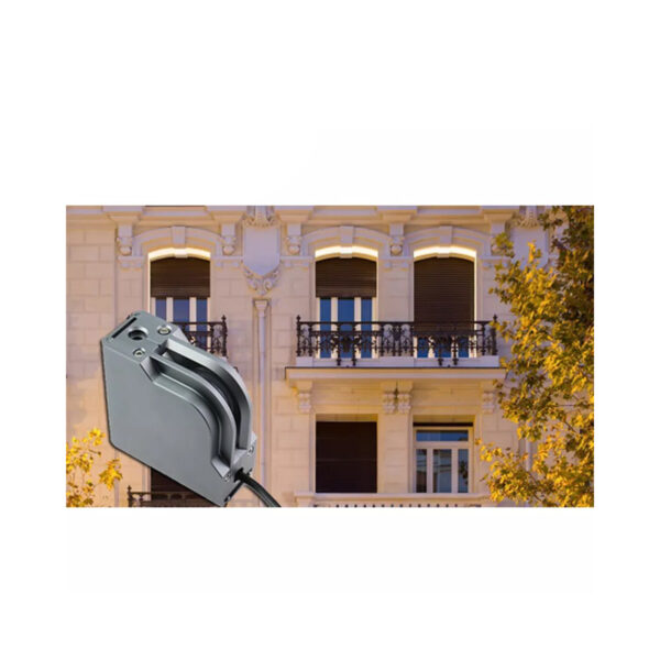 GloboStar® WINDOW-CORNA 90114 Αρχιτεκτονικό Γωνιακό Φωτιστικό Ανάδειξης Παραθύρων Window Light LED 6W 540lm 3×172° DC 24V Αδιάβροχο IP65 Μ12 x Π4 x Υ12cm Θερμό Λευκό 2700K – Γκρι Ανθρακί – 3 Χρόνια Εγγύηση