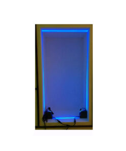 GloboStar® WINDOW-CORNA 90115 Αρχιτεκτονικό Γωνιακό Φωτιστικό Ανάδειξης Παραθύρων Window Light LED 6W 480lm 3×172° DC 24V Αδιάβροχο IP65 L12 x W4 x H12cm Μπλε – Γκρι Ανθρακί – 3 Years Warranty