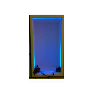 GloboStar® WINDOW-CORNA 90115 Αρχιτεκτονικό Γωνιακό Φωτιστικό Ανάδειξης Παραθύρων Window Light LED 6W 480lm 3×172° DC 24V Αδιάβροχο IP65 L12 x W4 x H12cm Μπλε – Γκρι Ανθρακί – 3 Years Warranty