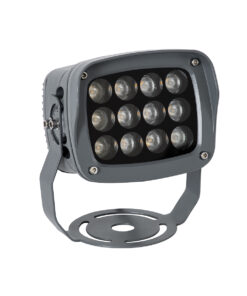 GloboStar® FLOOD-XENA 90120 Προβολέας Wall Washer με Αντιθαμβωτική Γρίλια για Φωτισμό Κτιρίων LED 12W 1260lm 10° AC 220-240V Αδιάβροχο IP65 Μ13.5 x Π11 x Υ15cm Αρχιτεκτονικό Πορτοκαλί 2200K – Γκρι Ανθρακί – 3 Χρόνια Εγγύηση