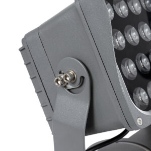 GloboStar® FLOOD-XENA 90127 Προβολέας Wall Washer με Αντιθαμβωτική Γρίλια για Φωτισμό Κτιρίων LED 24W 2520lm 10° AC 220-240V Αδιάβροχο IP65 Μ18 x Π13.5 x Υ18cm Αρχιτεκτονικό Πορτοκαλί 2200K – Γκρι Ανθρακί – 3 Χρόνια Εγγύηση