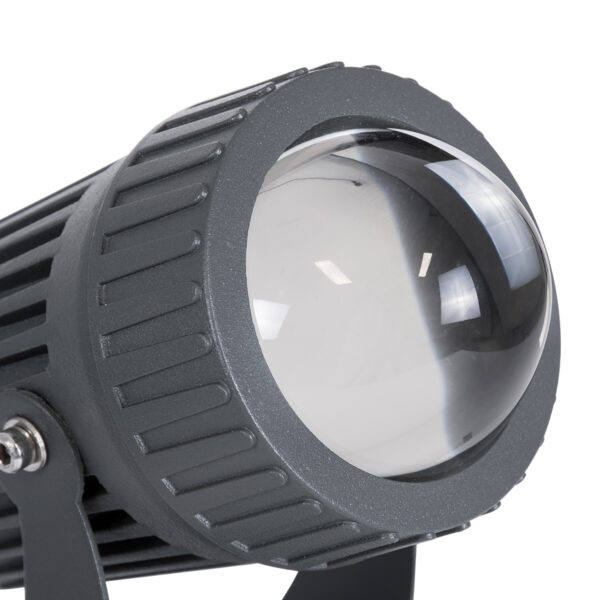 GloboStar® SPOT-FENIA 90134 Σποτ Φωτισμου Wall Washer LED 10W 1150lm 5° DC 24V Αδιάβροχο IP65 D7 x H12cm Φυσικό Λευκό 4000K – Γκρι Ανθρακί – 3 Years Warranty