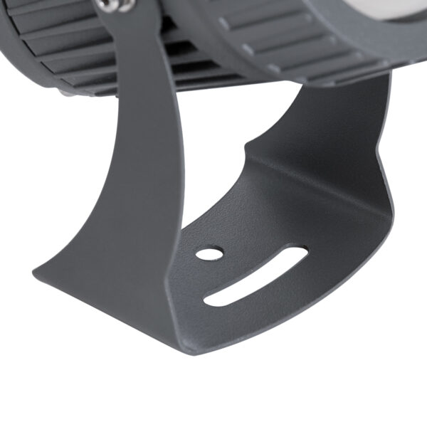 GloboStar® SPOT-FENIA 90134 Σποτ Φωτισμου Wall Washer LED 10W 1150lm 5° DC 24V Αδιάβροχο IP65 D7 x H12cm Φυσικό Λευκό 4000K – Γκρι Ανθρακί – 3 Years Warranty