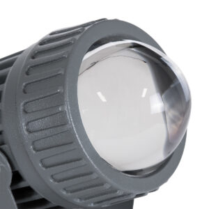 GloboStar® SPOT-FENIA 90137 Σποτ Φωτισμου Wall Washer LED 10W 1000lm 5° DC 24V DMX512 Αδιάβροχο IP65 D7 x H12cm RGB – Γκρι Ανθρακί – 3 Years Warranty