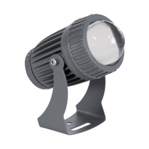 GloboStar® SPOT-FENIA 90137 Σποτ Φωτισμου Wall Washer LED 10W 1000lm 5° DC 24V DMX512 Αδιάβροχο IP65 D7 x H12cm RGB – Γκρι Ανθρακί – 3 Years Warranty