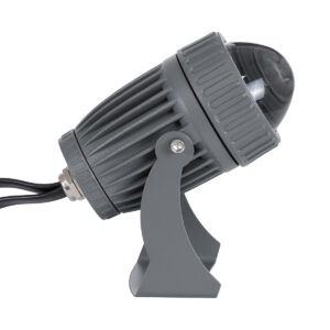 GloboStar® SPOT-FENIA 90137 Σποτ Φωτισμου Wall Washer LED 10W 1000lm 5° DC 24V DMX512 Αδιάβροχο IP65 D7 x H12cm RGB – Γκρι Ανθρακί – 3 Years Warranty