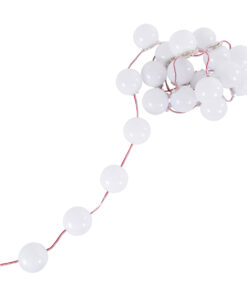 GloboStar® 90259 Digital Pixel Addressable Facade Module Chain String with 20 Spots – Ψηφιακή Αλυσίδα Γιρλάντα με 20 Σποτ LED SMD 3535 15W 20LED 20PIXEL SPI/TTL Protocol IC UCS512B 1200lm 240° DC 12V IP67 Θερμό Λευκό 2700K – Λευκό Σώμα – Μ200 x Π5 x Υ5cm