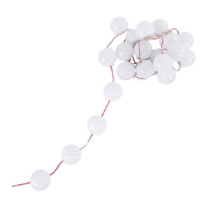 GloboStar® S-90138 Facade Module Chain String with 20 Spots – Αλυσίδα Γιρλάντα με 20 Σποτ LED SMD 3535 15W 20LED 20PIXEL 1200lm 240° DC 12V IP67 Θερμό Λευκό 2700K – Λευκό Σώμα – Μ200 x Π5 x Υ5cm