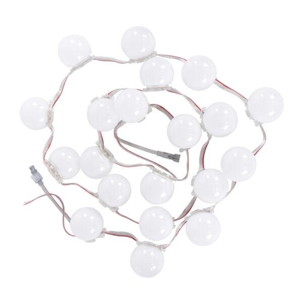 GloboStar® 90139 Digital Pixel Addressable Facade Module Chain String with 20 Spots – Ψηφιακή Αλυσίδα – Γιρλάντα με 20 Σποτ LED SMD 3535 15W 20LED 20PIXEL SPI/TTL Protocol IC UCS512B 900lm 240° DC 12V Αδιάβροχο IP67 Πολύχρωμο RGB – Μ200 x Π5 x Υ5cm – 3 Χρόνια Εγγύηση